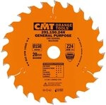 CMT Orange Tools Kreiss&auml;geblatt HW 150 x 2,4 / 1,4 x 20 Z=24 15&deg; ATB - 291.150.24H