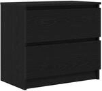vidaXL TV-Schrank Schwarz 60x35x54 cm Holzwerkstoff, TV-M&ouml;bel, TV-Board,