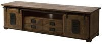 MASSIVMOEBEL24.DE | Railway TV-Board 180x55x50 Mango Gr&ouml;&szlig;en, Farbe:braun...