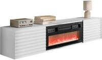 Mirjan24 TV-Lowboard Tifiner EF mit Elektrischem Kamin, Realistische LED-Flamme,