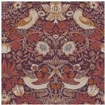 William Morris At Home Strawberry Thief Plum Vliestapete 10mx52cm | | Einfach