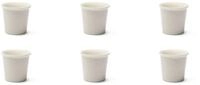 Excelsa Fashion White Set mit 6 Kaffeetassen, Porzellan, Fassungsverm&ouml;gen 90 ml,