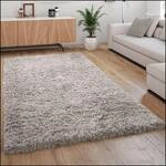 Paco Home Hochflor Teppich Kuschelig Modern Shaggy Flokati Stil Gem&uuml;tlich Uni...