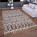Paco Home Hochflor Teppich Wohnzimmer Schlafzimmer Shaggy Boho Modern...
