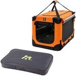 Maelson Soft Kennel Neon Orange 82 cm + Lounge Mat - Transportbox mit Matratze...