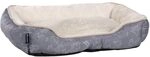 Hundebett &ndash; Lilly Grau &ndash; 50 cm &ndash; Kuscheliges Pl&uuml;sch & strapazierf&auml;higes