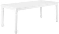 Beliani Esszimmertisch wei&szlig; 90 x 180 x 76 cm Holztisch Cary