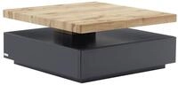 Vente-unique Couchtisch mit drehbarer Tischplatte - MDF - Anthrazit &...