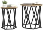 vidaXL Couchtisch 2 STK. Artisan-Eiche 50 x 50 x 50 cm