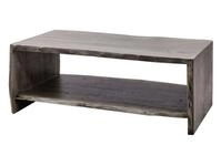 MASSIVMOEBEL24.DE | Couchtisch 120x60x45 Akazie grau lackiert Pure Acacia #430