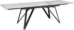 FineBuy Design Esstisch ausziehbar 180&ndash;260 cm &ndash; Glas-Keramik Tischplatte &ndash;