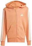 adidas Unisex Kids Essentials Full Zip Hoodie, Dusky Orange/White, 11-12 Years