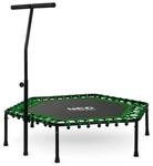 Neo-Sport Fitness Trampolin Klein Mit H&ouml;henverstellbarem Haltegriff Mini Jumping
