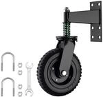 Wiltec Torrolle bis 275 kg Traglast, Torlaufrolle mit 360&deg; Gummirad,...