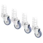 WAGNER Design Lenkrollen f&uuml;r Hochbeet GreenBOX Light aus GreenFAMILY 4tlg. Set -