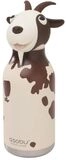 Asobu Bestie Kindertrinkflasche mit Strohhalm &ndash; Isolierte Edelstahlflasche...