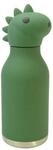 Asobu Bestie Dinosaurier-isolierte Edelstahl-Wasserflasche mit Strohhalm, 460 ml