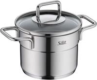Silit Extra Cook Mini-Fleischtopf 12 cm mit Glasdeckel, Innenskalierung, breiter