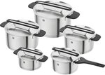 ZWILLING More Kochtopfset, 5-tlg, Deckelhalter, Induktion, Schwarz 