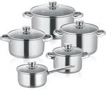 Berndes 5-teiliges Topfset New Roma, Kochtopf Set aus Edelstahl,...