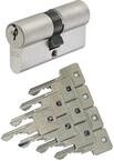 ABUS A93 Doppelzylinder 40/45mm mit 10 Schl&uuml;ssel, mit Not-u. Gefahrenfunktion und