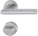 HOPPE 3884657 Dr&uuml;ckergarnitur Utrecht-auf Rosette WC, f&uuml;r T&uuml;rst&auml;rke 39-47mm,
