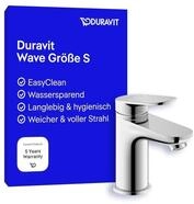 Duravit Wave Waschtischarmatur, Gr&ouml;&szlig;e S (Auslauf H&ouml;he 77 mm), Wasserhahn Bad,