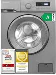 Exquisit Waschmaschine 7 kg Schmal - 45 cm - Inoxlook - 1400 U/Min - Klasse
