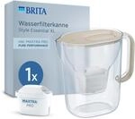 BRITA Wasserfilter Kanne MAXTRA Style Essential XL, 1x Pure Performance | Sand,