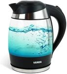 Wasserkocher 1,8L 2200W Edelstahl, LED-Beleuchtung, OneTouch-Verschluss, Kalkfilter,