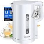 Bomann Wasserkocher 1,7L | 2200W f&uuml;r schnelles Erhitzen | BPA frei 