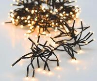 Spetebo LED Weihnachtsbaum Lichterkette warmwei&szlig; mit Timer - L&auml;nge 8,5 m / 1152 LED