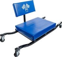 BGS 2852 | Werkstatt-Rollsitz | extra flach | R&uuml;ckenlehne | bis 150 kg