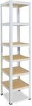 shelfplaza Home 230x30x30 cm Schwerlastregal in wei&szlig; mit 6 B&ouml;den und 145 kg