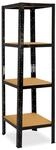shelfplaza Black 200x50x50 cm Schwerlastregal in schwarz mit 4 B&ouml;den und 175 kg