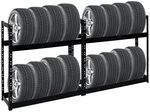 PROREGAL Mega Deal | 2X Reifenregal Tiger | HxBxT 100x110x35 cm | 150kg...
