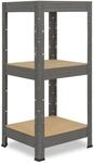 shelfplaza Pro 90x60x60 cm Schwerlastregal in grau mit 3 B&ouml;den und 200 kg...