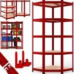 Monzana&reg; Eckregal Lagerregal 180x70x40cm 875 kg 5 MDF-Platten Regal...