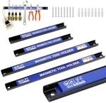 CCLIFE 4tlg Magnetleiste Werkzeug 37cm & 23cm 15kg & 9kg Magnetschiene...