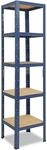 shelfplaza Home 200x50x50 cm Schwerlastregal in blau mit 5 B&ouml;den und 175 kg...