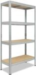 shelfplaza Pro 180x45x30 cm Schwerlastregal in verzinkt mit 4 B&ouml;den und 200 kg