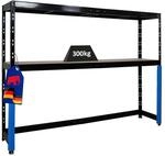 PROREGAL Garagenregal Hercules platzsparend unterfahrbar HxBxT 180x240x50cm 2