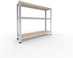 shelfplaza&reg; 100x120x30cm Home Schwerlastregal verzinkt/Metallregal mit 3