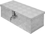 ECD Germany Truckbox aus Aluminium mit Deckel, 57x22x19 cm, abschlie&szlig;bar,...