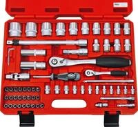 FAMEX 580-16 Mechaniker Steckschl&uuml;sselsatz mit 108-Zahn Feinzahnknarren - Profi