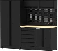 FEISTOS Werkstatteinrichtung EOS 1 Blackline | Werkzeugschrank mit Lochwand und