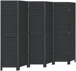 vidaXL Raumteiler 6-TLG., Paravent mit Faltdesign,Trennwand f&uuml;r Wohnzimmer