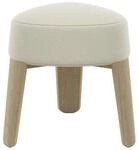 blomus Hocker -KUON- Sitzhocker aus Filz und Eiche 45x47cm (Beige Oak)