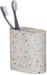 Sealskin Blend Zahnputzbecher Doppelt Terrazzo, Grau-beige