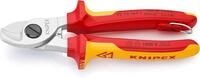 KNIPEX Kabelschere in Blister verchromt isoliert, 95 16 165 T BK